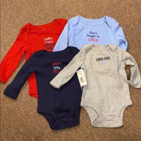 Baby Assorted long Sleeve onesies​​ - Picture 2 of 10